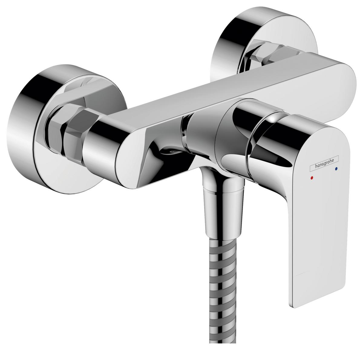 Brausegarnitur Rebris E Chromfarben - Chromfarben, Basics, Metall (21,8/11,9/13,2cm) - Hansgrohe