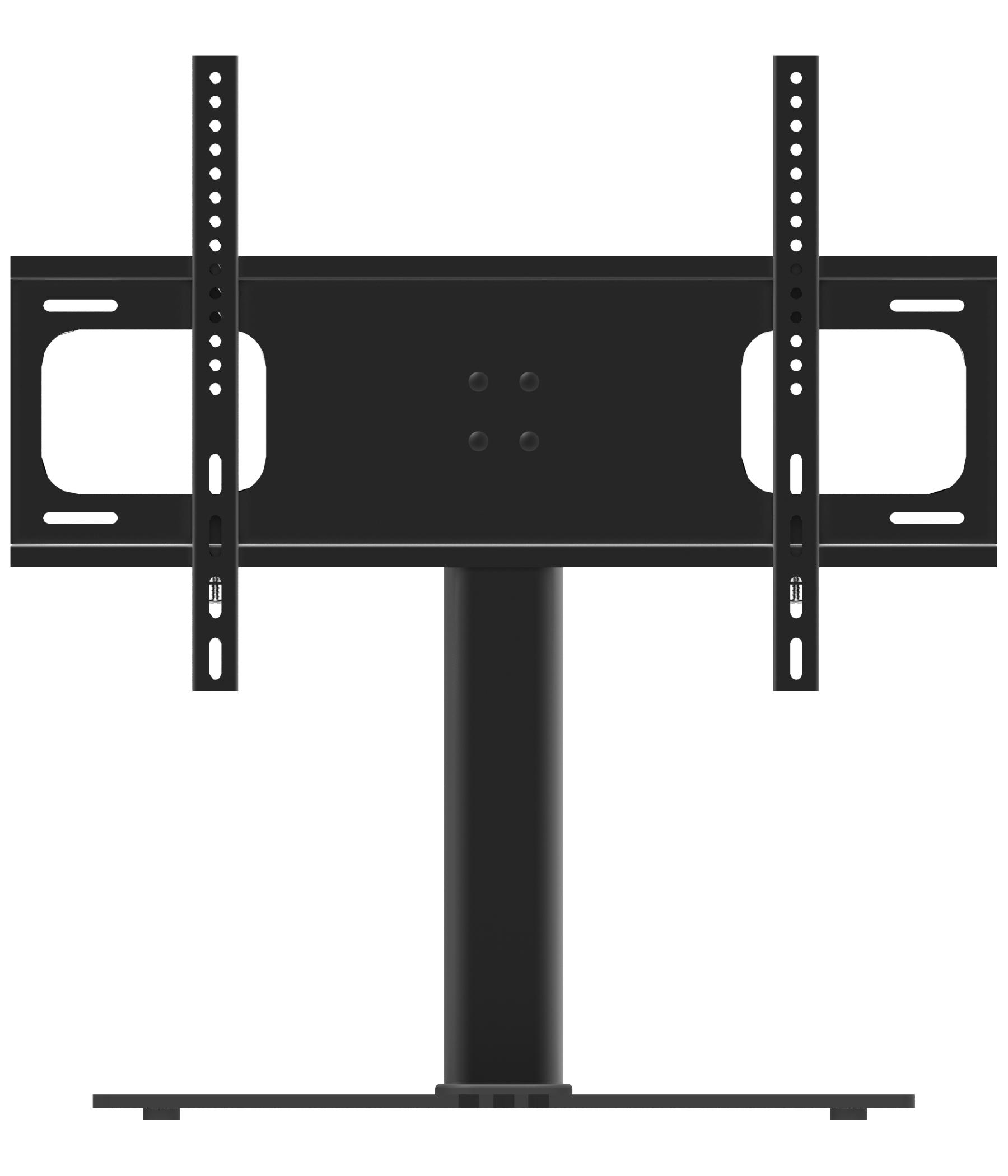 TV-Rack B-Tts 600 Max. 30 Kg - Schwarz, Basics, Glas/Metall (66/67,4/25cm) - MID.YOU