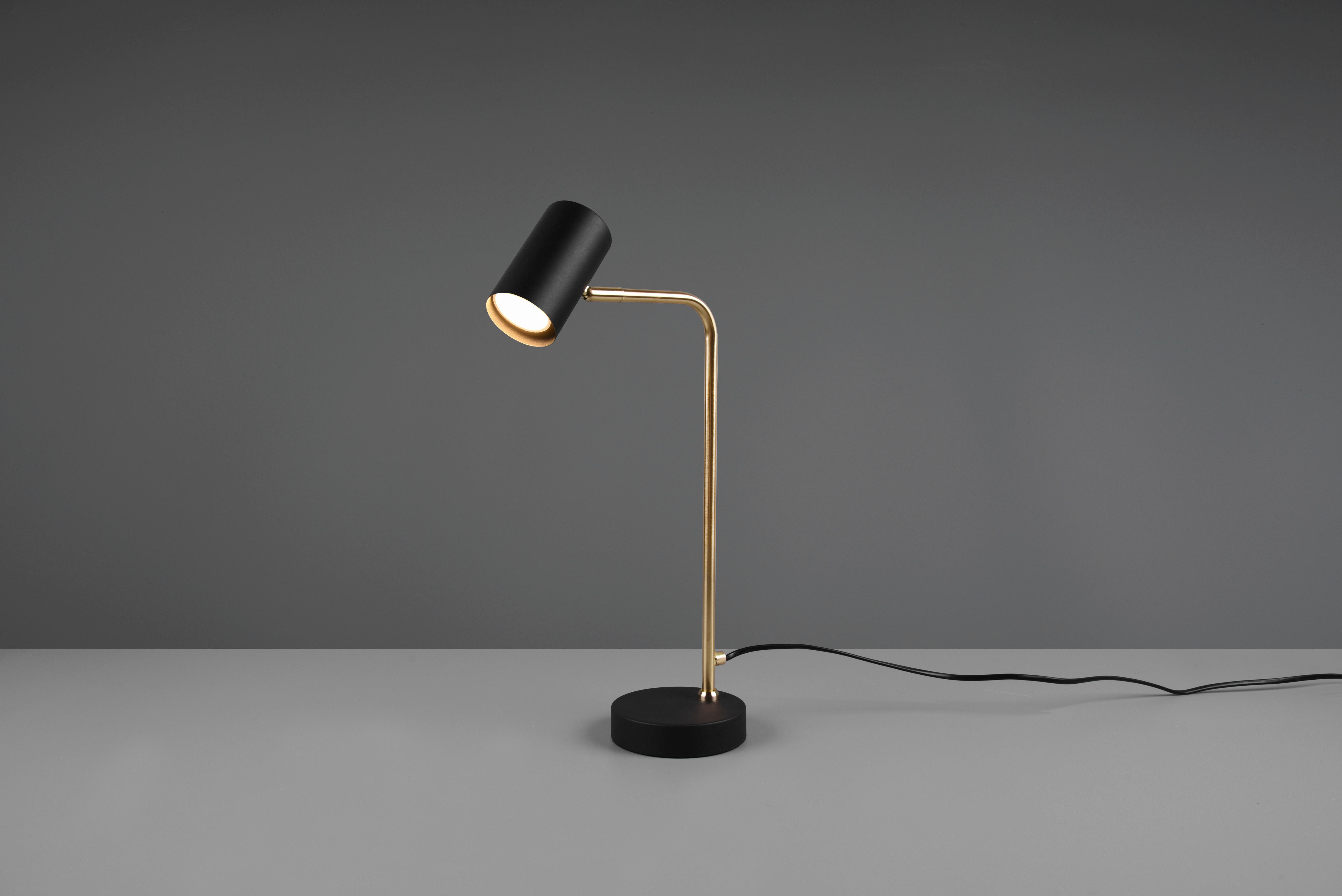 Tischlampe MERLEY von Trio Leuchten aus Metall in Schwarz/Messing Milieu 2