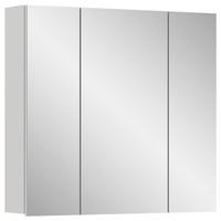 Spiegelschrank Vira - Weiß Hochglanz/Weiß, MODERN, Holzwerkstoff (82/77/18cm) - MID.YOU