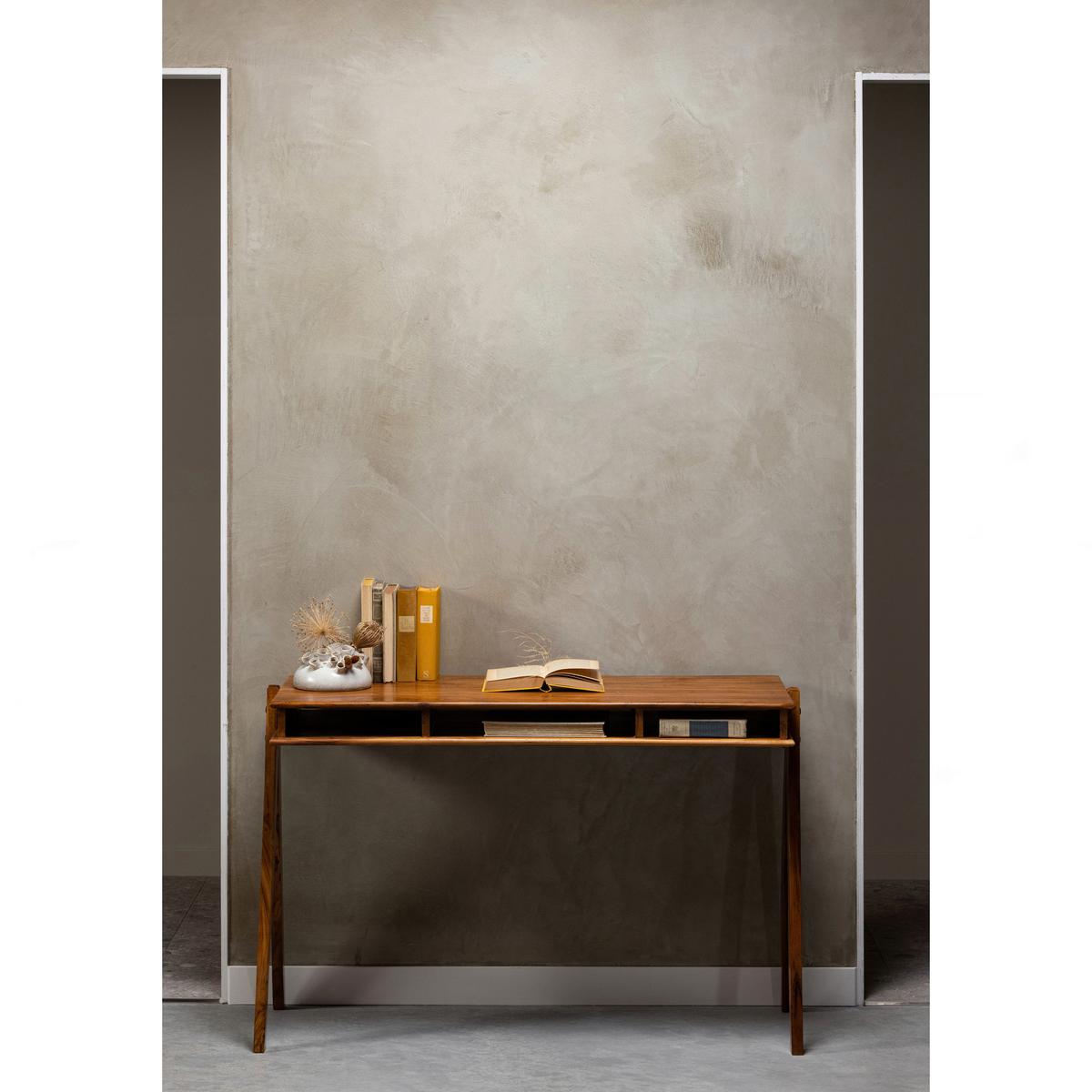 Schreibtisch Compartment Braun B: 120 cm - Braun, Design, Holz (120/50/78cm) - Livetastic