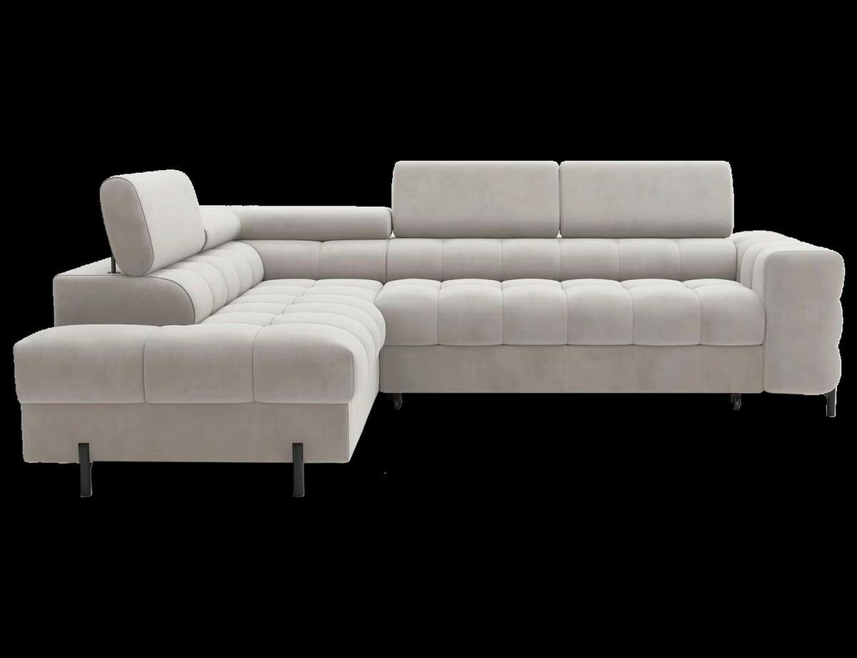 Ecksofa Ferucce Beige S: 200x276 cm - Beige/Schwarz, Design, Textil (200/276cm) - MID.YOU