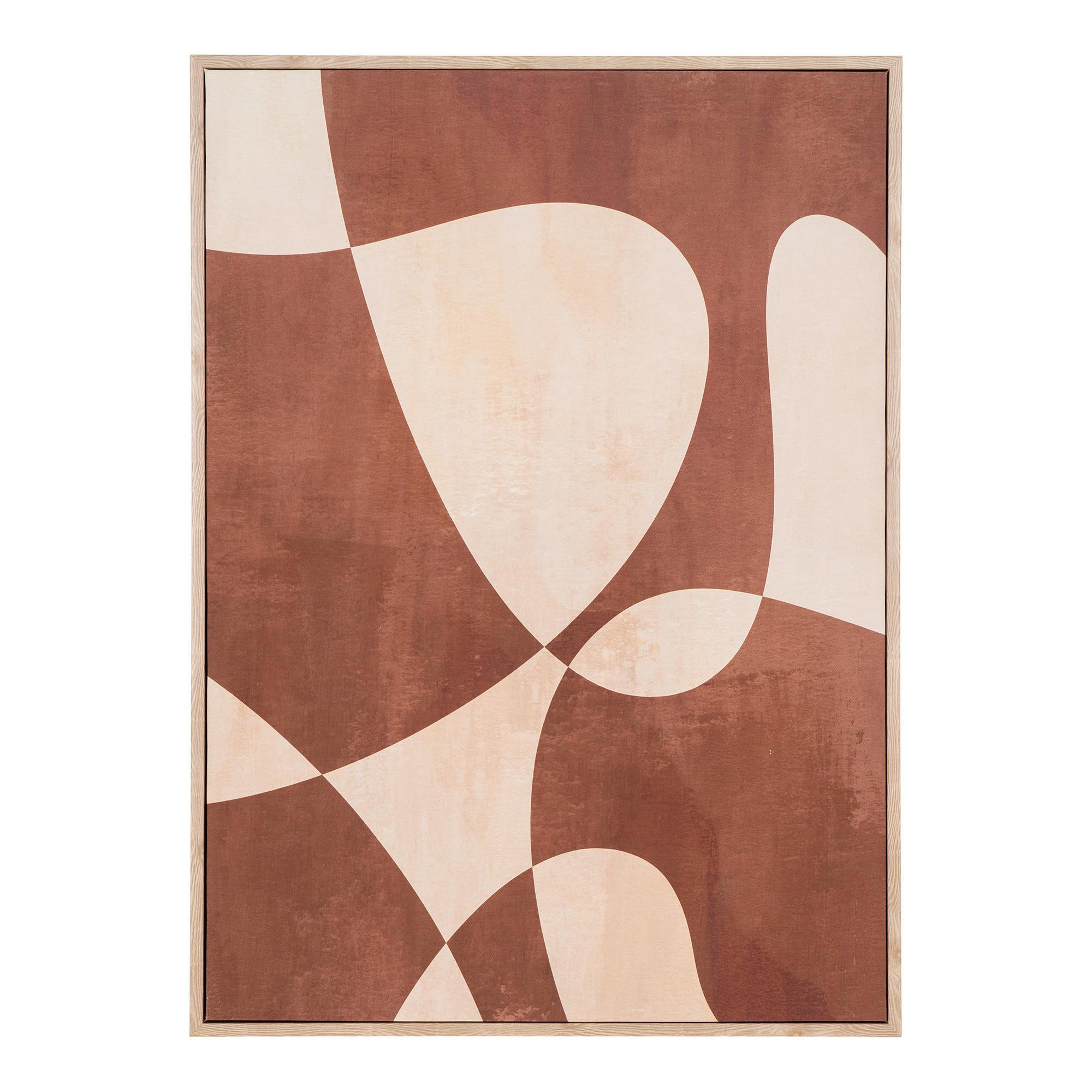 Bild Cape Beige Hellbraun B: 50 cm - Hellbraun/Beige, Design, Holz/Kunststoff (50/70/2.5cm)