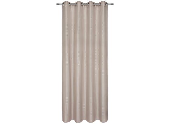 Vorhang mit Ösen Stella B: 140cm, Beige - Beige, ROMANTIK / LANDHAUS, Textil (140/245cm) - James Wood Vorhang mit Ösen Stella B: 140cm, Beige - Beige, ROMANTIK / LANDHAUS, Textil (140/245cm) - James Wood