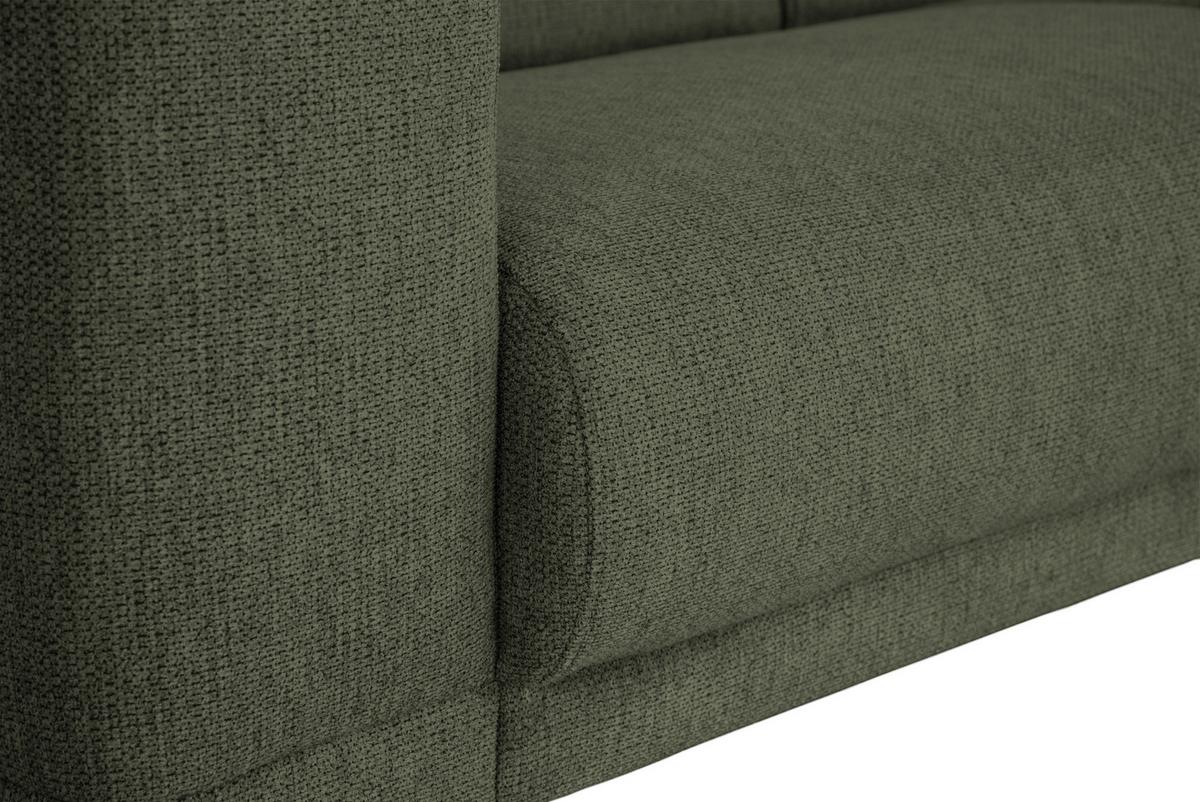 3-Sitzer-Sofa Oslo Grün B: 218 cm - Schwarz/Grün, Design, Textil (218/77/93cm) - MID.YOU