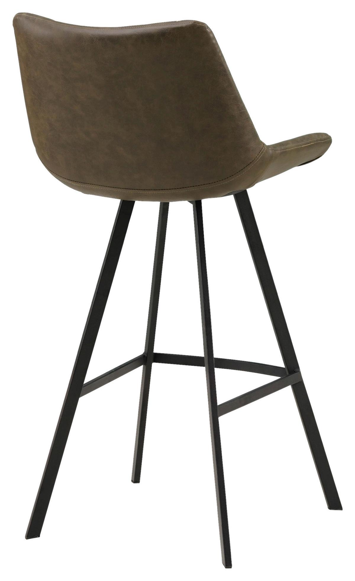 Barhocker-set Bowie - Schwarz/Grün, KONVENTIONELL, Textil/Metall (50/102/55cm) - MID.YOU