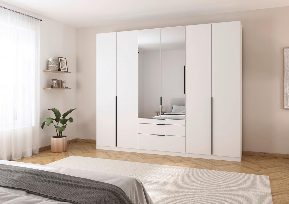 Drehtürenschrank Alabama Weiß B: 271 Cm - Weiß, MODERN, Holzwerkstoff (271/229/54cm) - Rauch Möbel