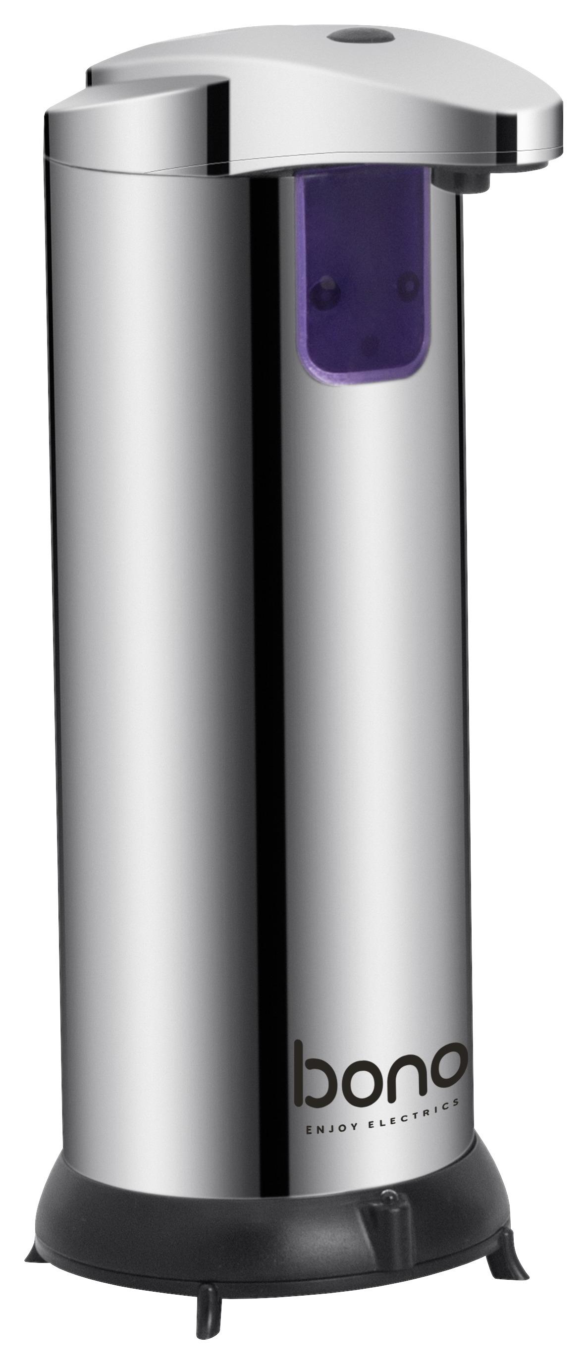 Seifenspender Kadar Metall/ Kunststoff Mit Sensor H:19,5cm - Edelstahlfarben, KONVENTIONELL, Kunststoff/Metall (19,5cm) - Bono