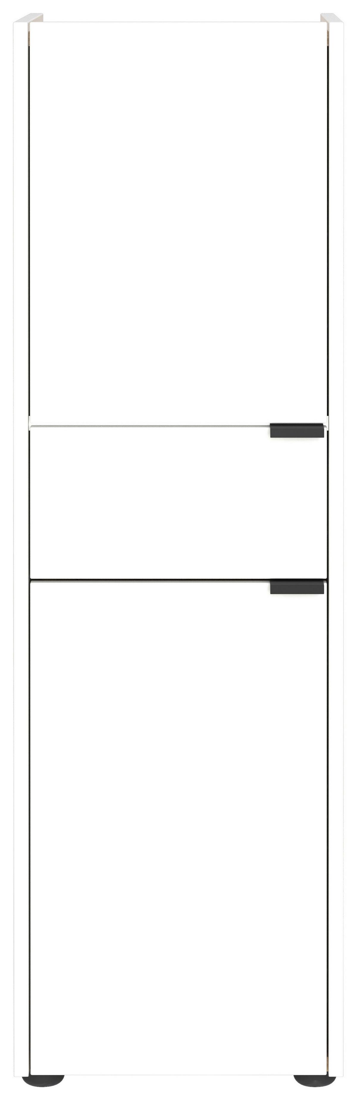 Midischrank Gw-Forano - Eichefarben/Schwarz, MODERN, Holzwerkstoff (34/111/34cm) - Germania