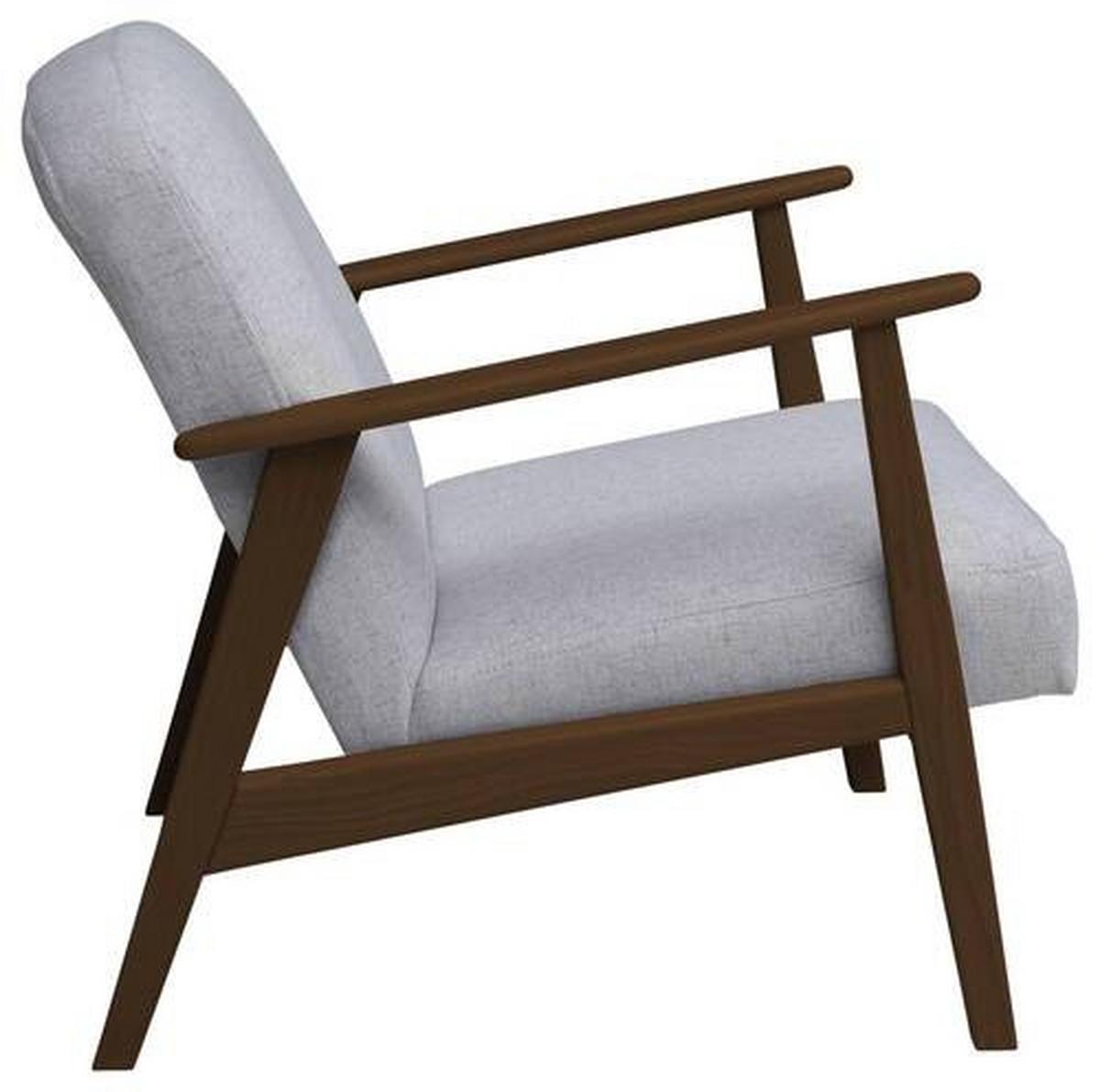 Sessel Retro - Dunkelbraun/Silberfarben, Natur, Holz/Textil (63/78/78cm) - Livetastic