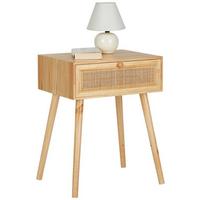 NOČNÝ STOLÍK NILS - prírodná farba, Lifestyle, drevo/kompozitné drevo (45/58/35cm)