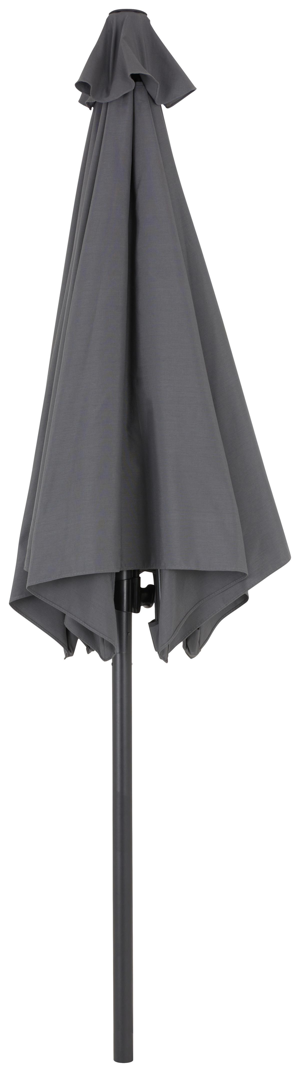 SLUNEČNÍK ADORNO - antracitová, Moderní, kov/textil (300/243/300cm) - Modern Living