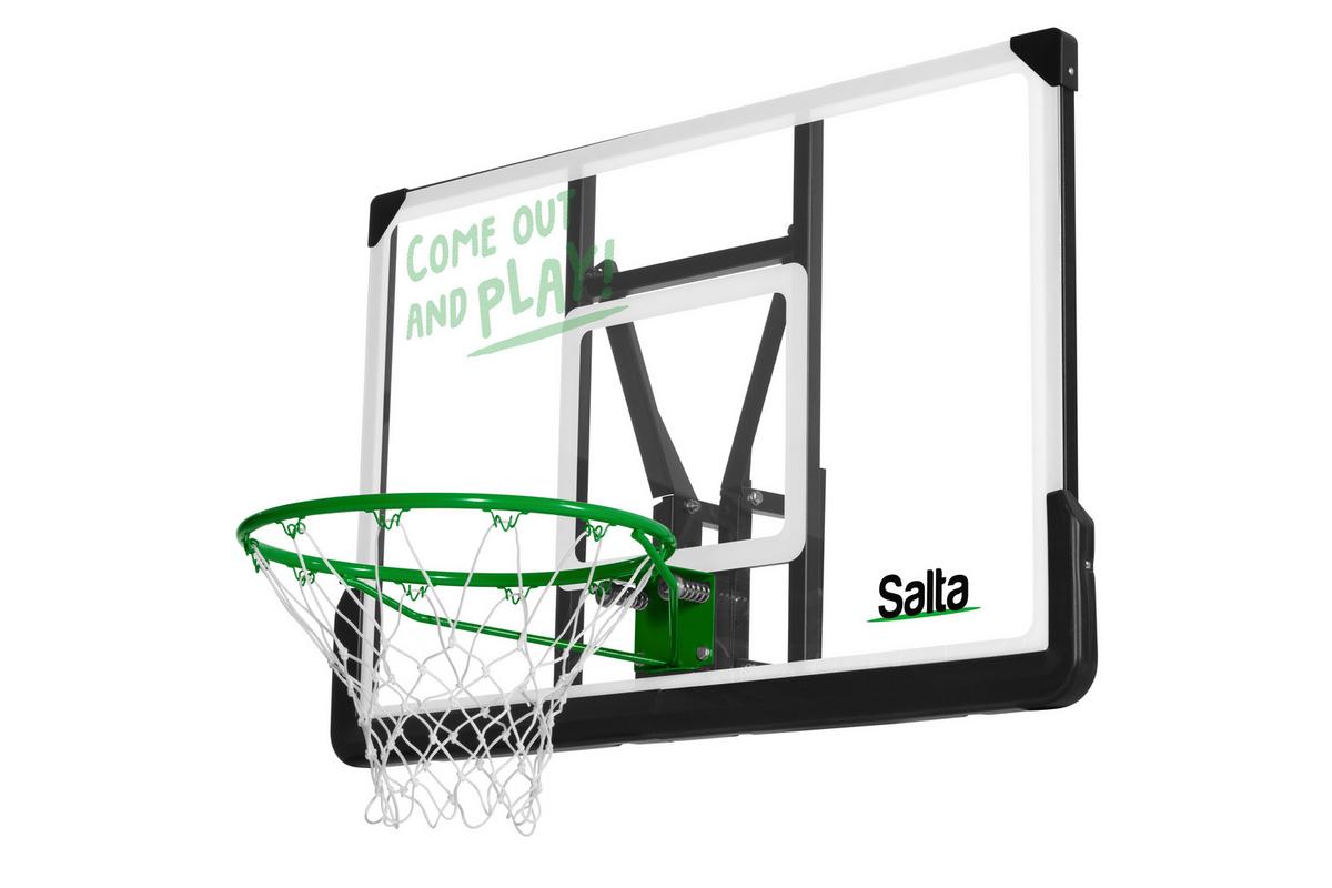 Basketballständer Salta Center Mit Korb - Transparent/Schwarz, KONVENTIONELL, Kunststoff/Metall (110/71/60cm) - Salta