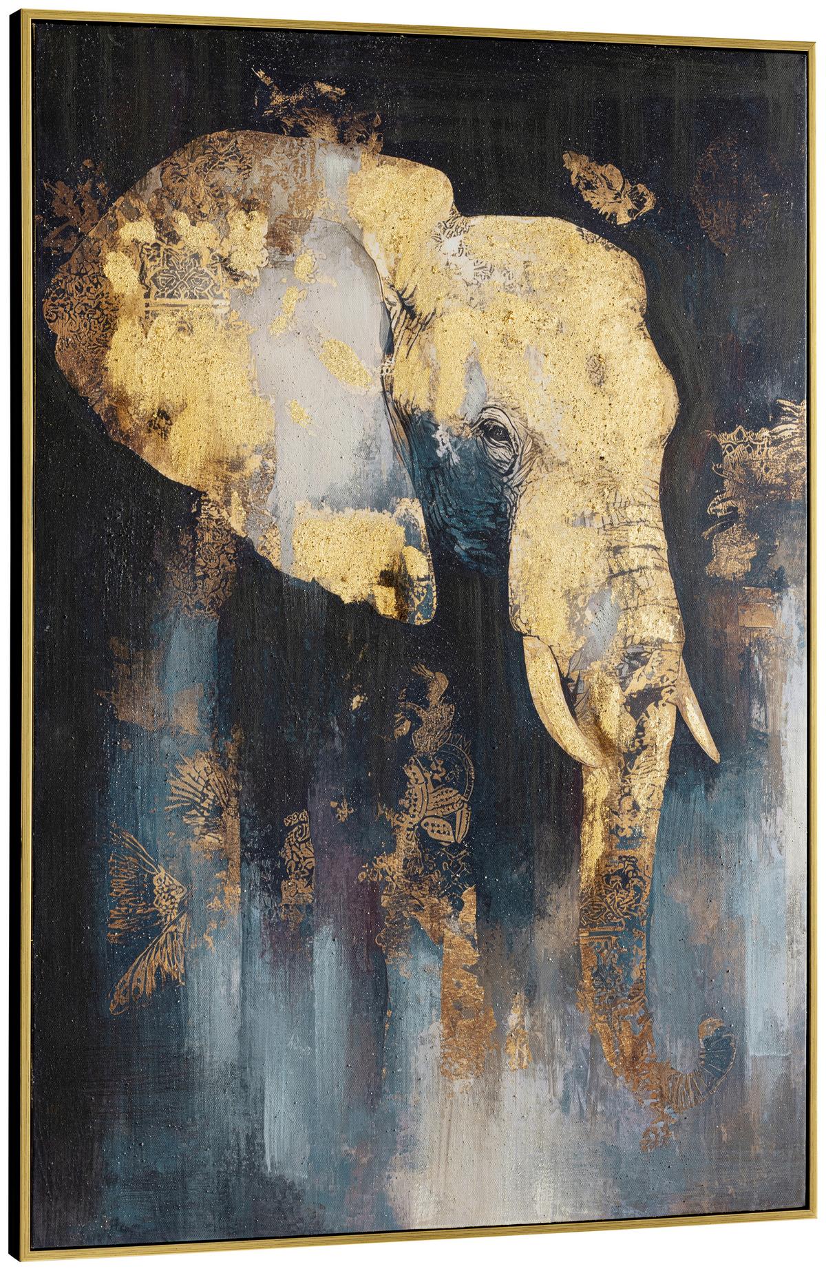Leinwandbild Markus BxHxT: 70x100x4 cm - Blau/Pink, KONVENTIONELL, Holz/Kunststoff (70/100/4cm) - Luca Bessoni