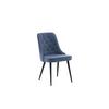 Stuhl-Set Velvet Deluxe - Blau/Schwarz, Design, Kunststoff/Textil (50/88.5/66cm) - Livetastic