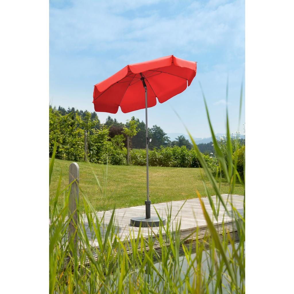 Sonnenschirm Locarno BHT: 150x220x150 cm Rot
