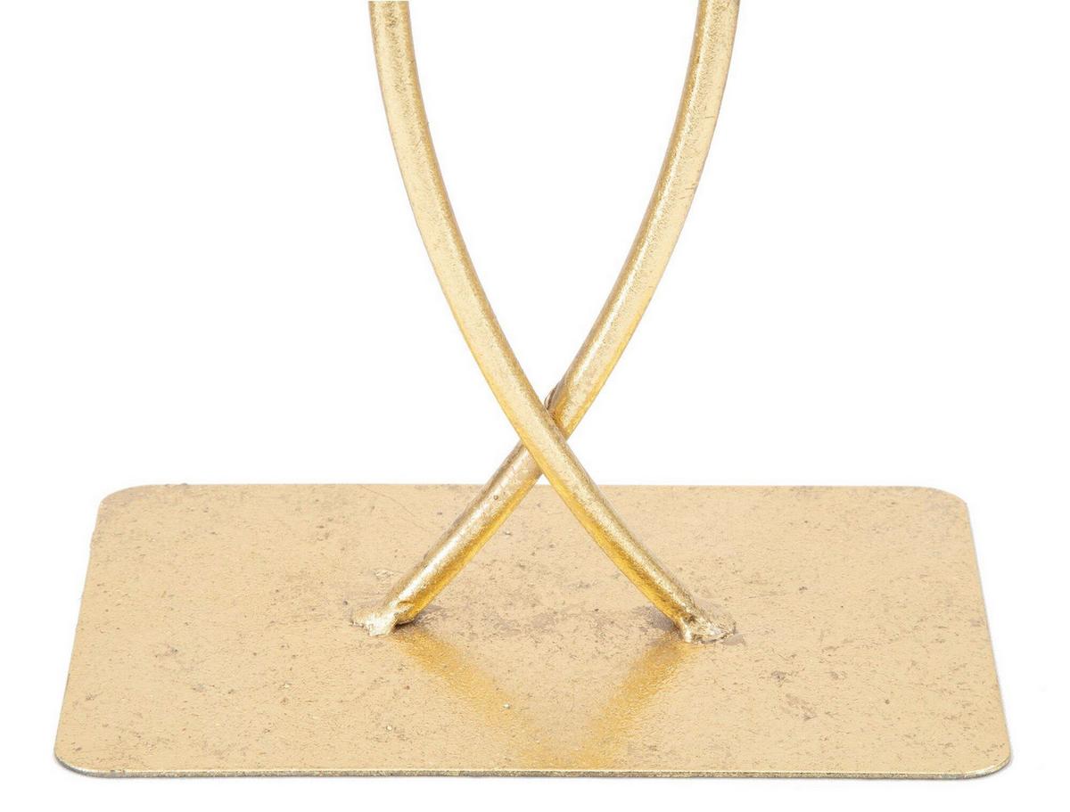 Skulptur Leaf Clam Goldfarben, B: 25 cm - Goldfarben, Basics, Metall (25/35/8.5cm)