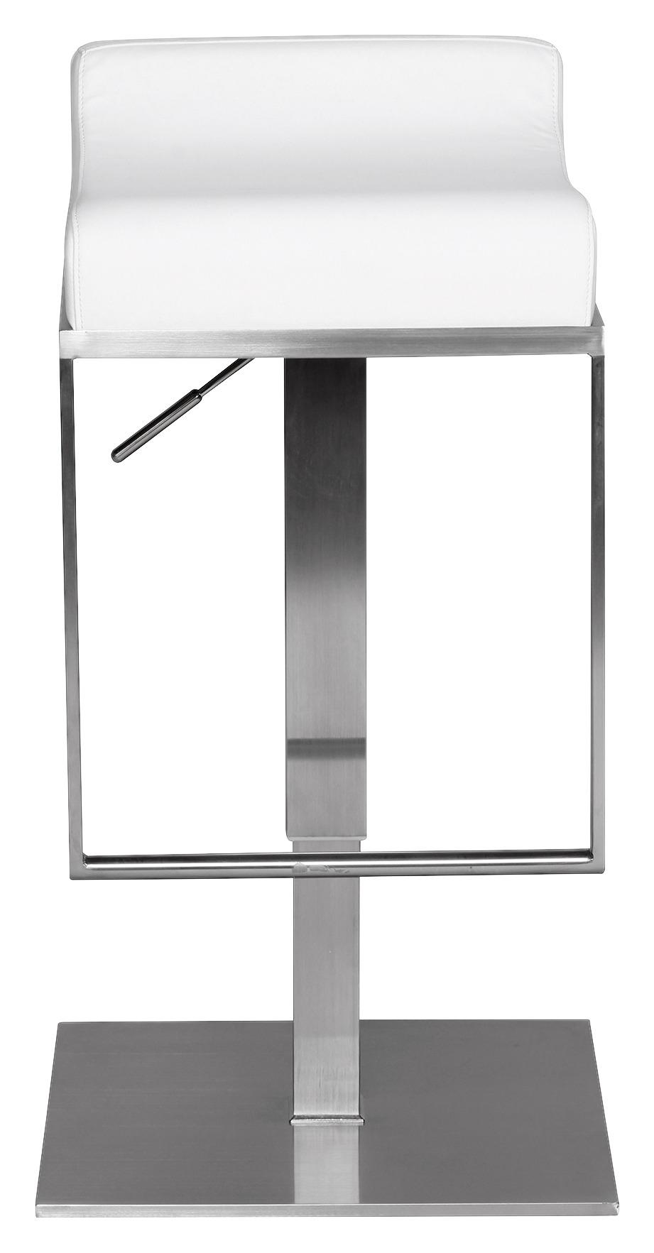 Barová Židle Barhocker Bílá - bílá/barvy stříbra, Moderní, kov/textil (42/65/42cm) - MID.YOU