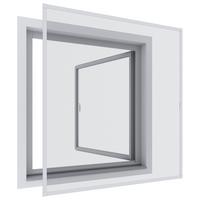 Fliegengitter Fenster 130x150 Cm Weiß Zuschneidbar - Weiß, KONVENTIONELL, Kunststoff/Metall (130/150cm)