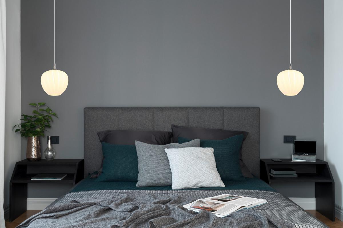 Hängeleuchte 15548h1w - Chromfarben/Weiß, KONVENTIONELL, Glas/Metall (29/120cm) - Globo