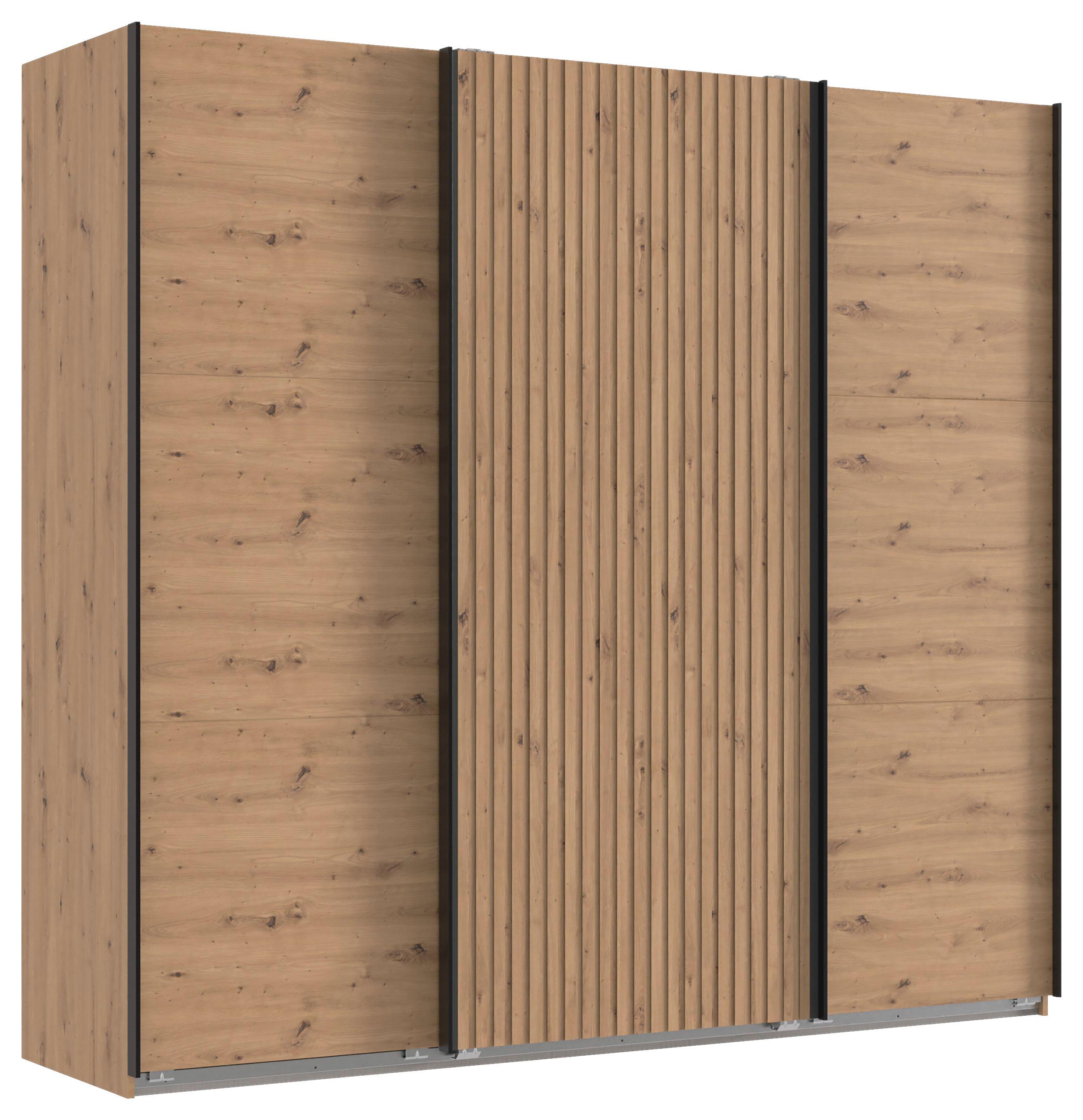 Schwebetürenschrank Andorra Eiche Artisan B: 250 Cm - Eiche Artisan, MODERN, Holzwerkstoff (250/216/65cm) - MID.YOU