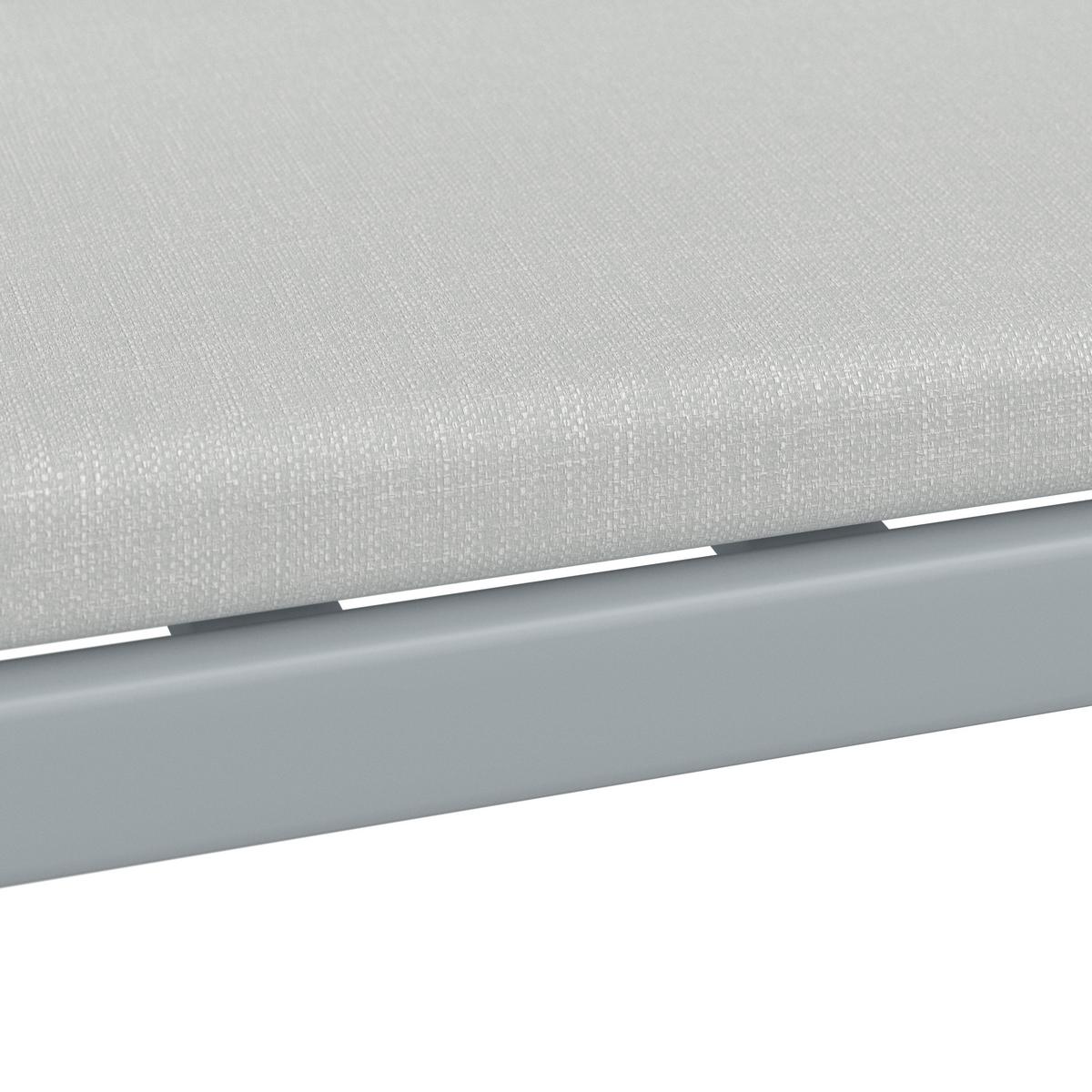 Terasová sedacia súprava ARIELLA - farba akácie/svetlosivá, Modern, kov/drevo (160/88/65cm) - Bessagi Garden