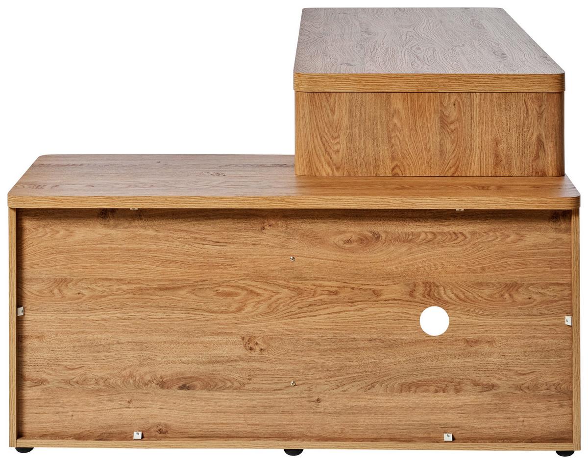 Eckschreibtisch Libre C 155 E* - Eichefarben, MODERN, Holzwerkstoff (140/118/76cm) - Livetastic