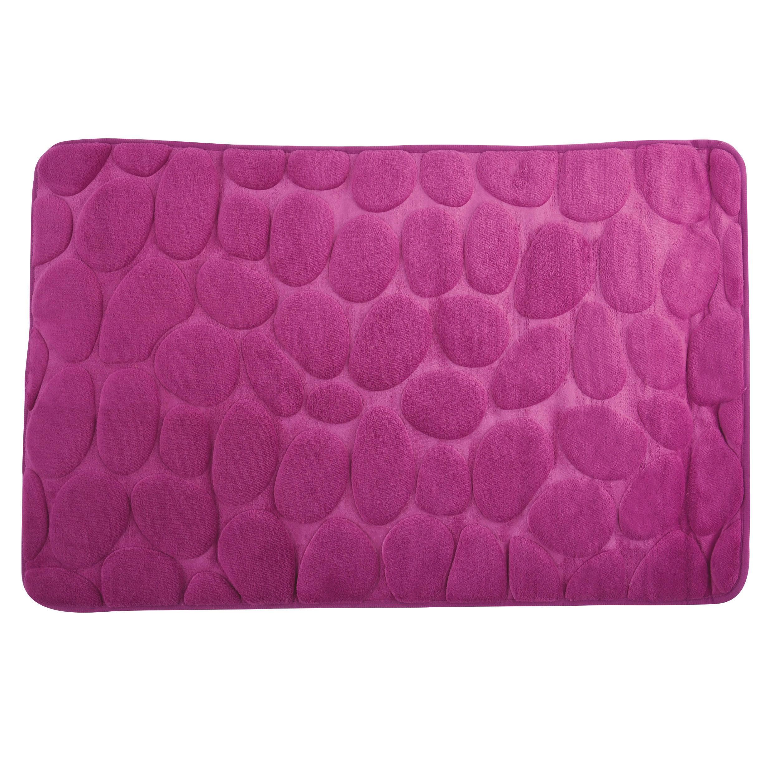 BADEMATTE GALETS VIOLETT - Violett, MODERN, Textil (50/80cm) - MSV
