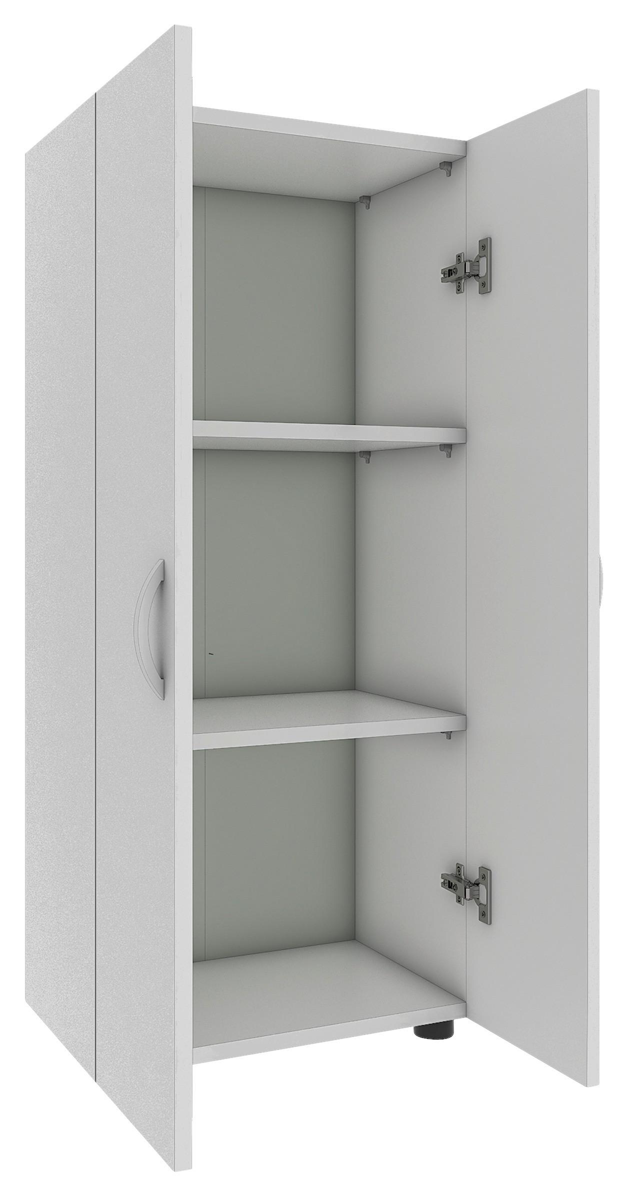 Aktenschrank Stehend  Ulas 3 Weiß B: 49 Cm - Weiß, MODERN, Holzwerkstoff (49/108/34cm) - MID.YOU