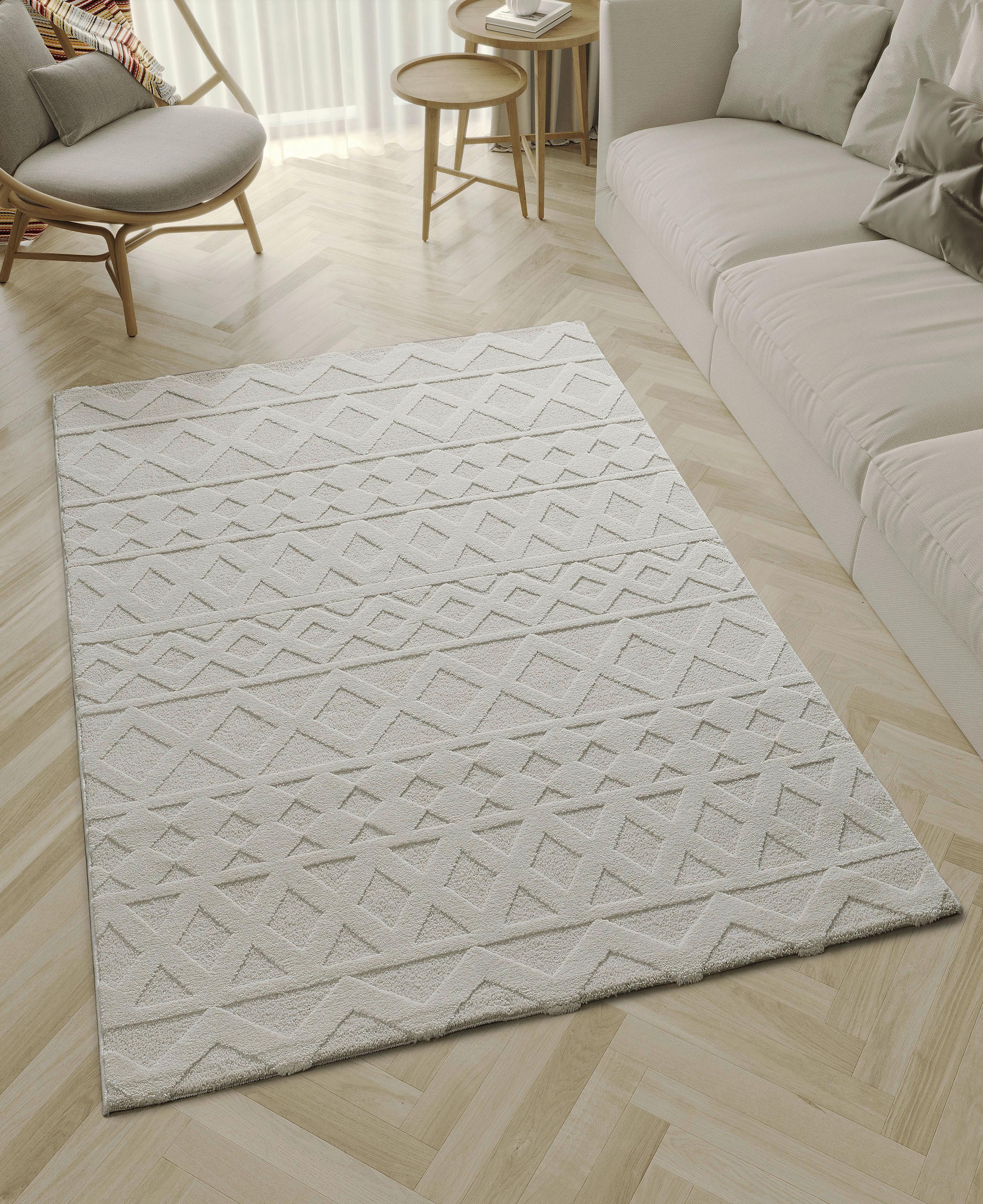 Läufer Elio - Beige/Creme, KONVENTIONELL, Textil (80/300cm)