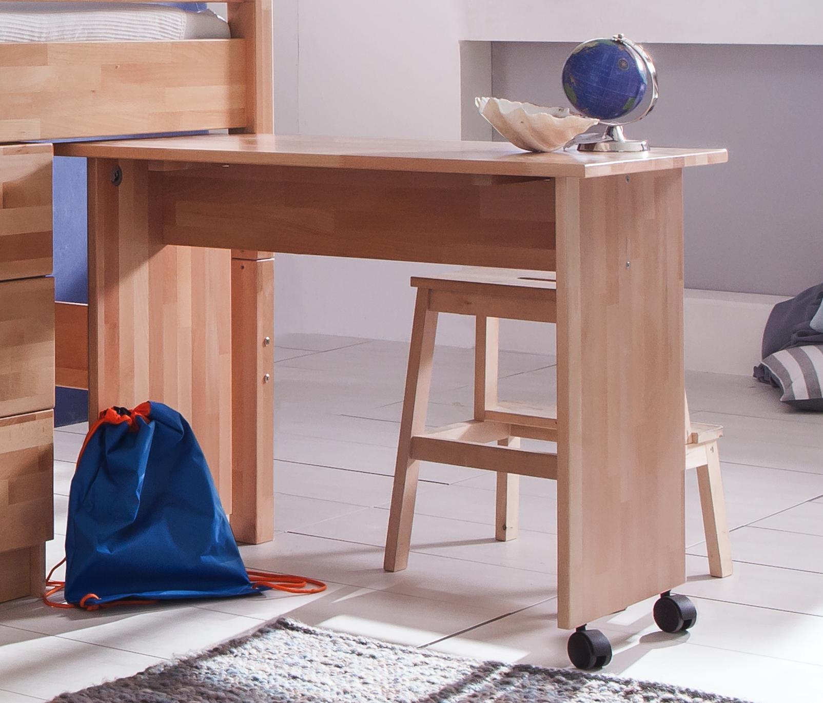 Jugendschreibtisch Kim - Naturfarben, Design, Holz/Kunststoff (94/70/50cm)