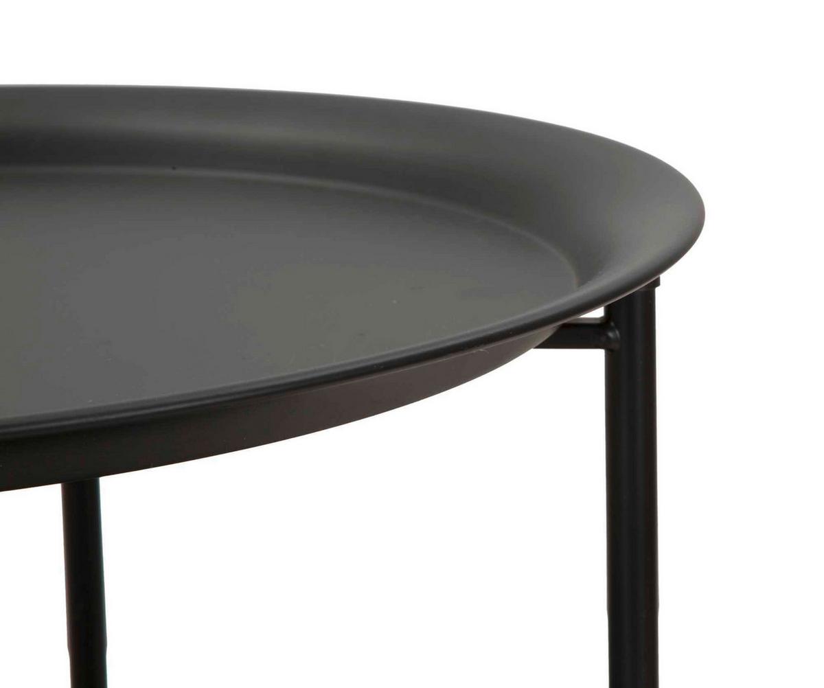 Couchtisch Osaka Goldfarben, Schwarz B: 40 Cm - Goldfarben/Schwarz, Basics, Metall (40/50/40cm)