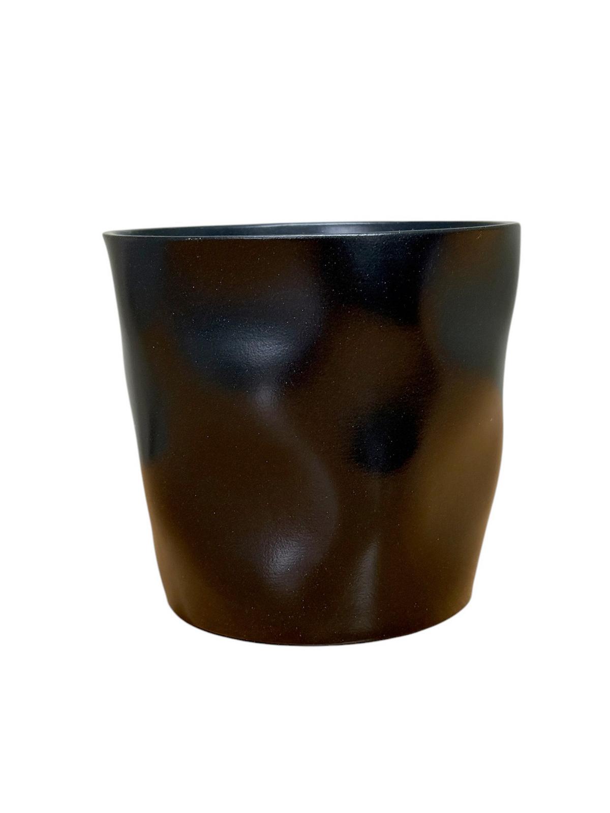 Obal na květináč CASHMERE -PAZ- - černá, keramika (21/21cm) - Mömax