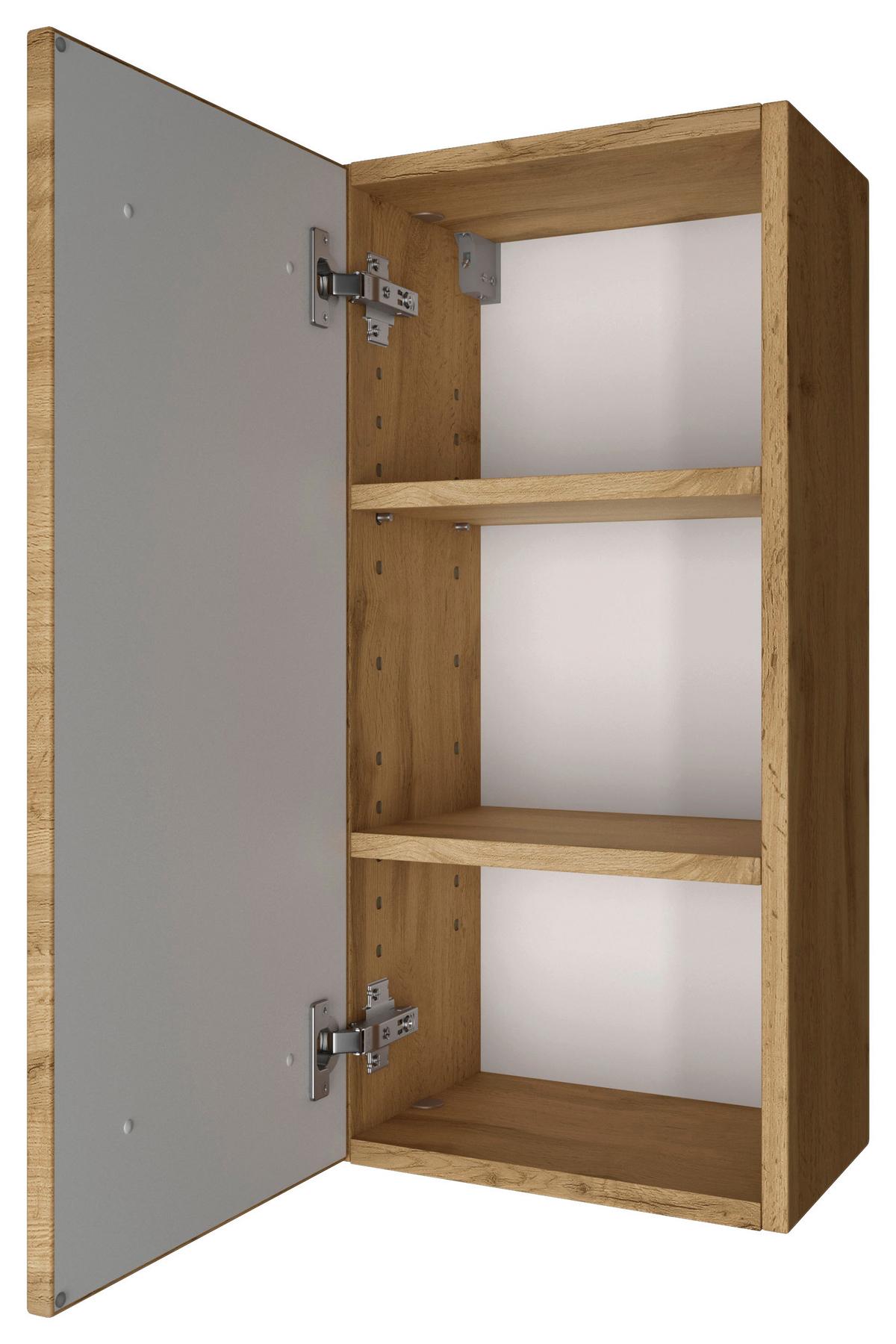 Badmöbel-Set Manchester B: 90 cm Eiche Wotan Dekor - Eichefarben, MODERN, Holzwerkstoff (90cm) - Held