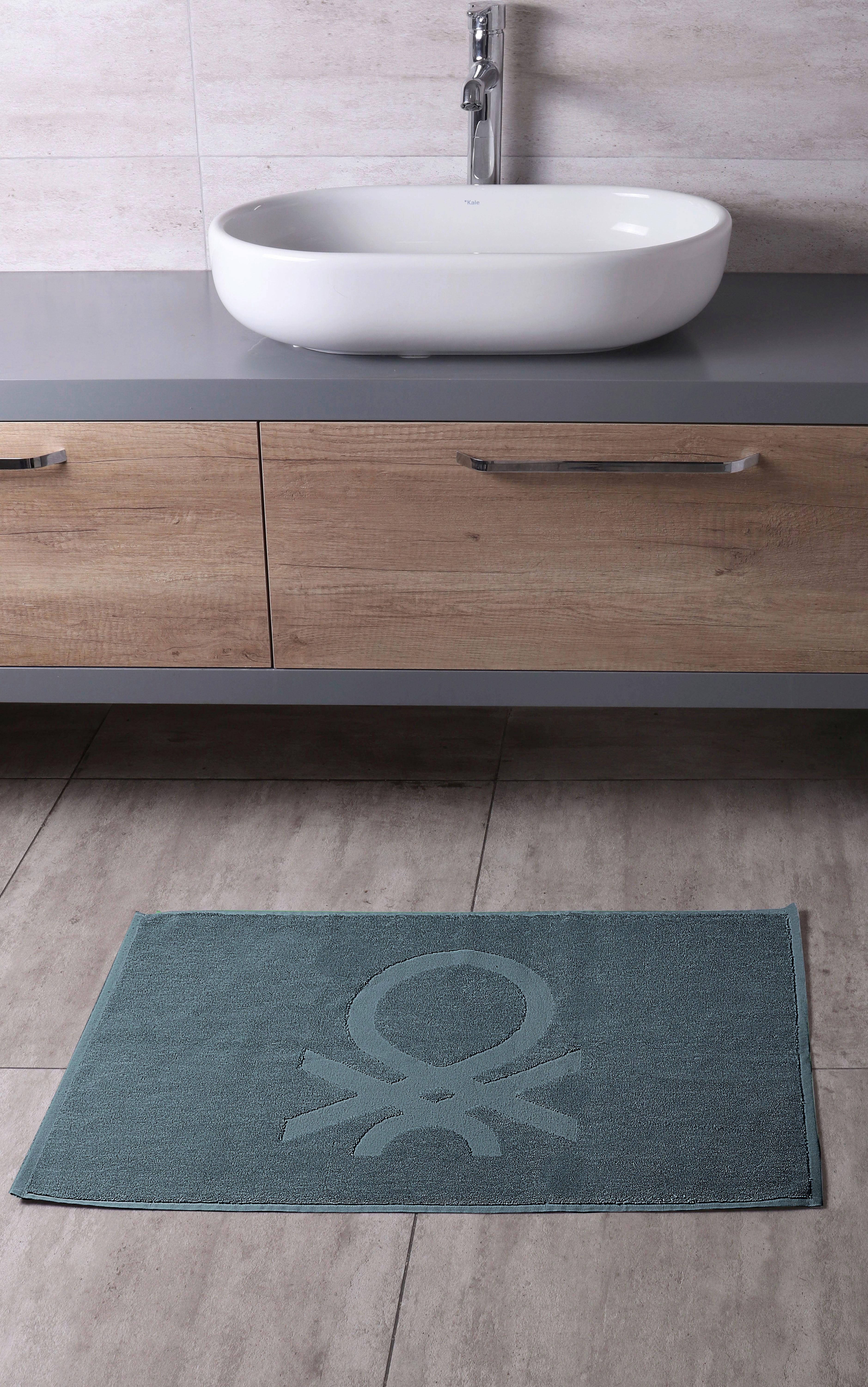 Badematte Benetton Dunkelgrau Baumwolle 50x80 cm - Dunkelgrau, Basics, Textil (50/80/1.5cm) - Benetton