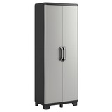 Kunststoffschrank Gear Utility 68/182/39 cm - Dunkelgrau/Hellgrau, Basics, Kunststoff (68/182/39cm) - Keter