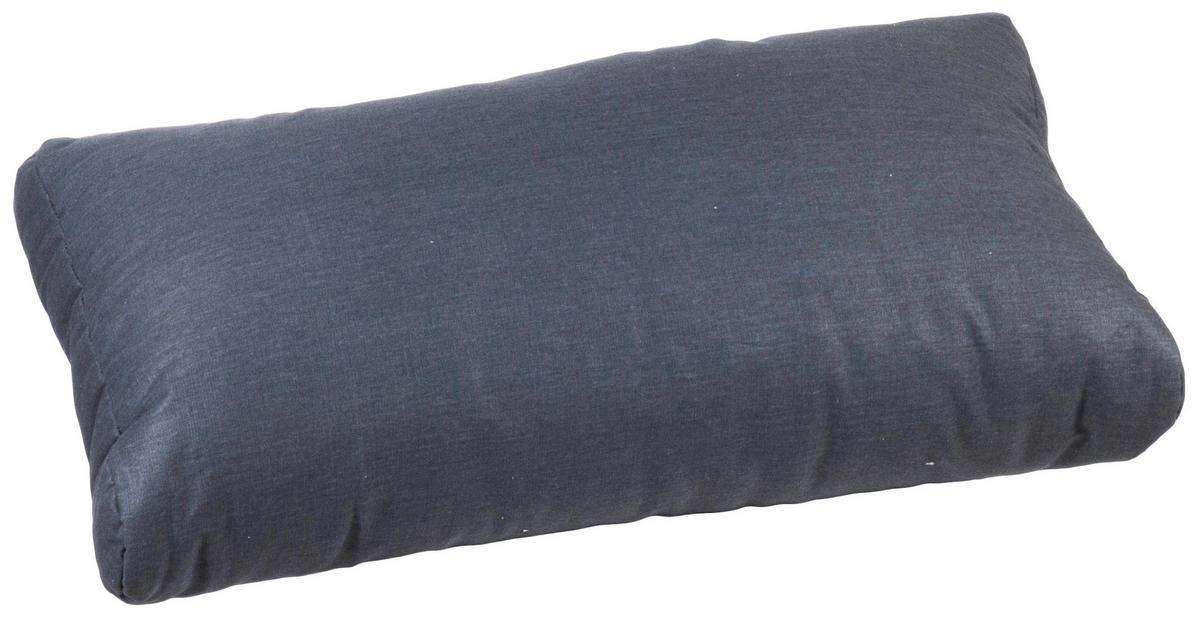 Loungekissen Rückenkissen 80x40 cm Anthrazit - Anthrazit, Basics, Textil (80/40/20cm) - Gardenson