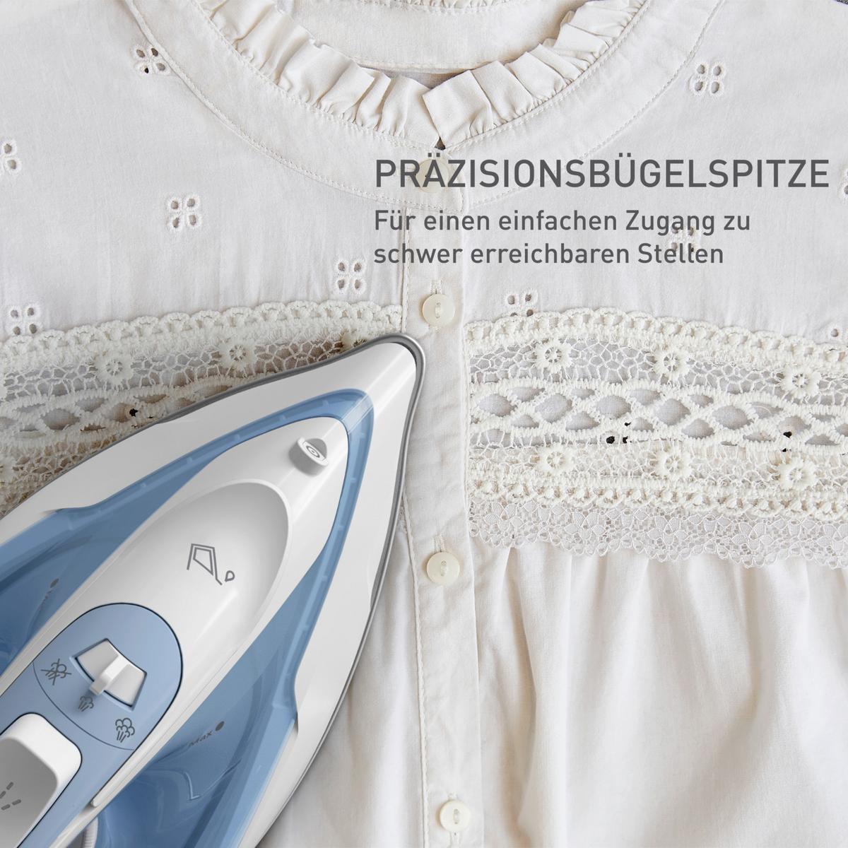 Dampfbügeleisen, 27g/Min Fv2c41 Virtuo 30 - Pastellblau, Basics, Kunststoff (30,6/13,4/17,8cm) - Tefal