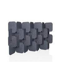 Trennwand Fleximut Plug Grau B: 174 cm - Grau, Basics, Textil (174/114/25cm) - MID.YOU