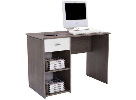 Schreibtisch Kubek 2 - Dunkelbraun/Weiß, MODERN, Holzwerkstoff (110/75/50cm) Schreibtisch Kubek 2 - Dunkelbraun/Weiß, MODERN, Holzwerkstoff (110/75/50cm)