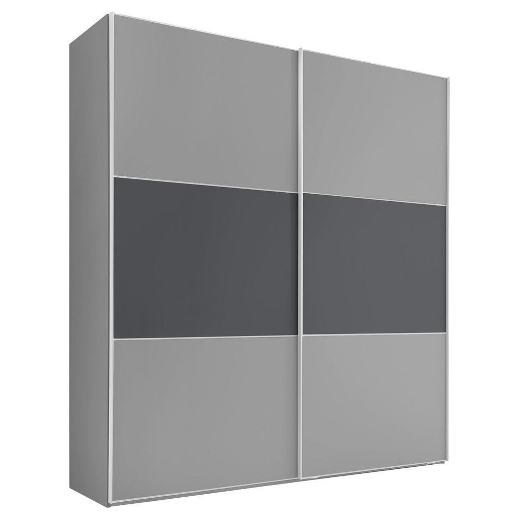 Schwebetürenschrank 225cm Includo, Grau/anthrazit