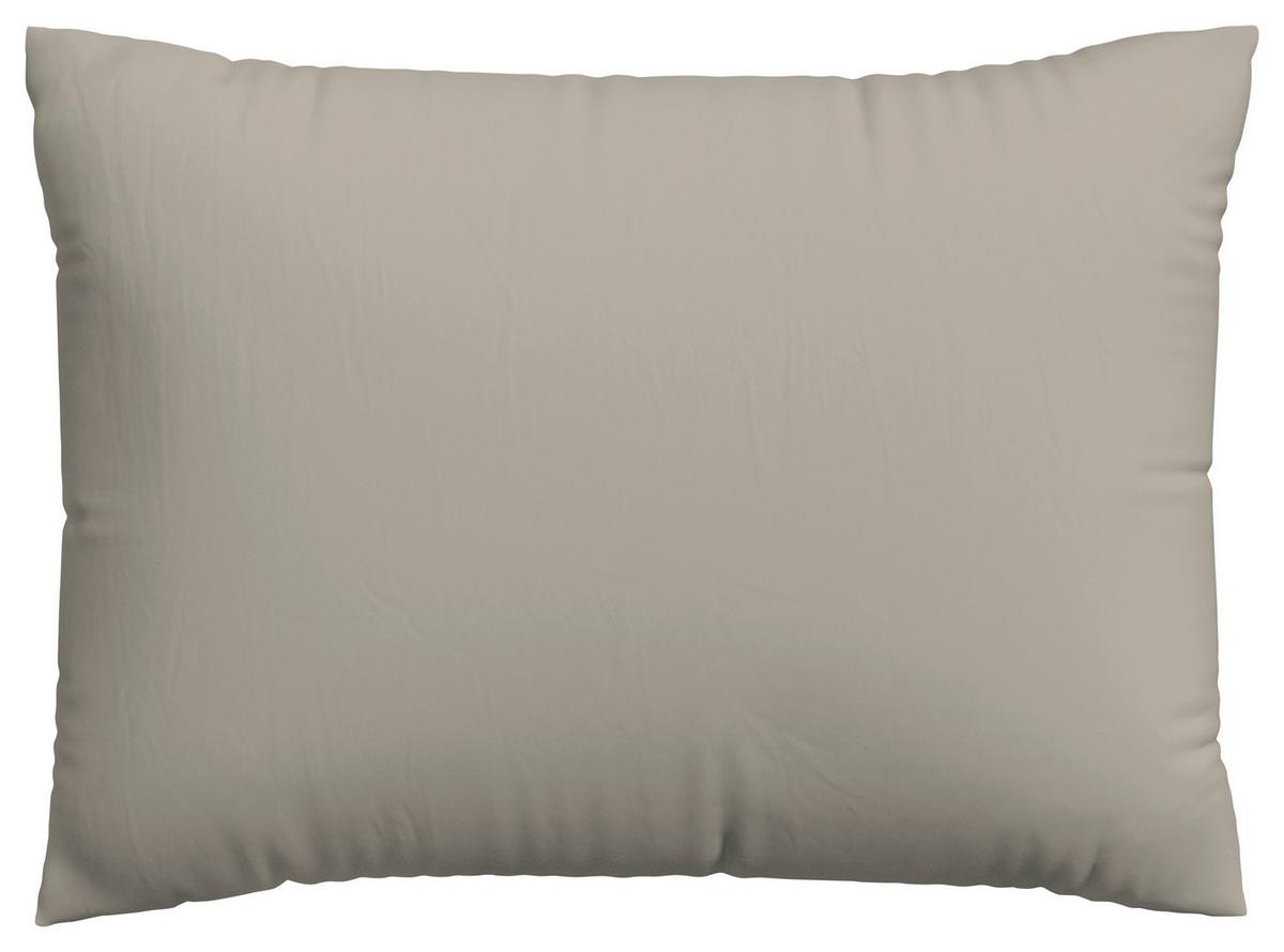 Kopfpolsterbezug Knitted Jersey - Taupe, Basics, Textil (70/90cm) - Schlafgut