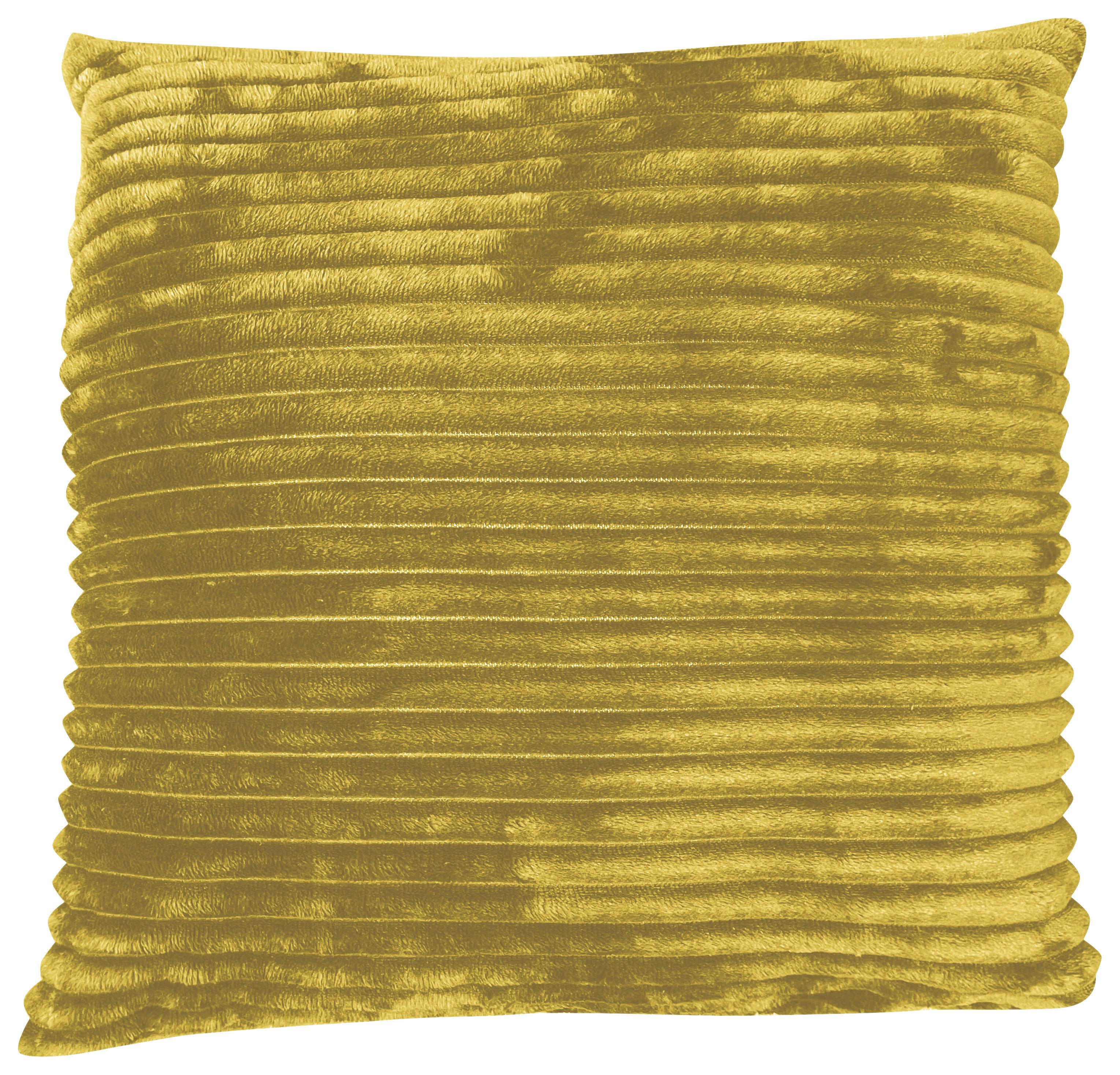 Zierkissen Sina 45x45 cm Polyester Honigfarben mit Zipp