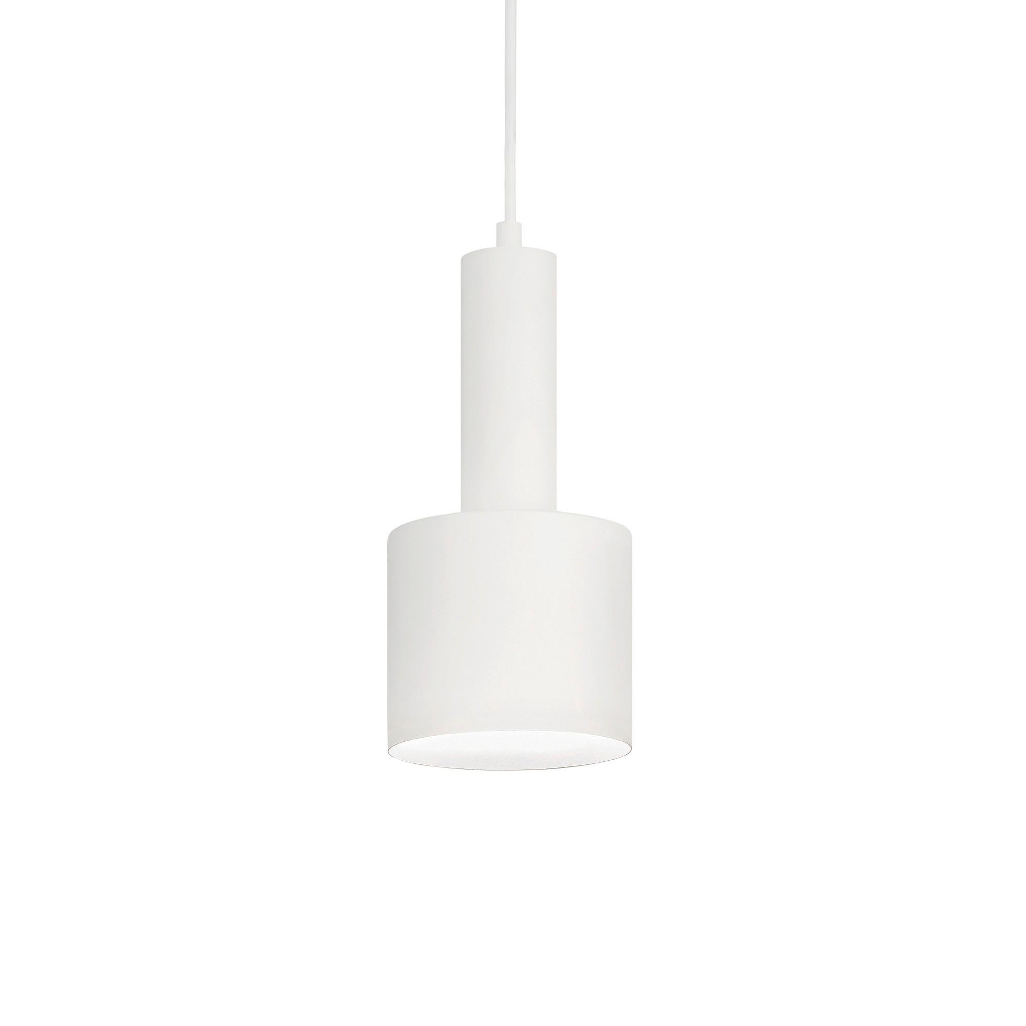 Hängeleuchte Holly H: 31/240cm 1-Flammig, Metall/Weiß - Weiß, KONVENTIONELL, Metall (12/31/240cm) - Ideal Lux