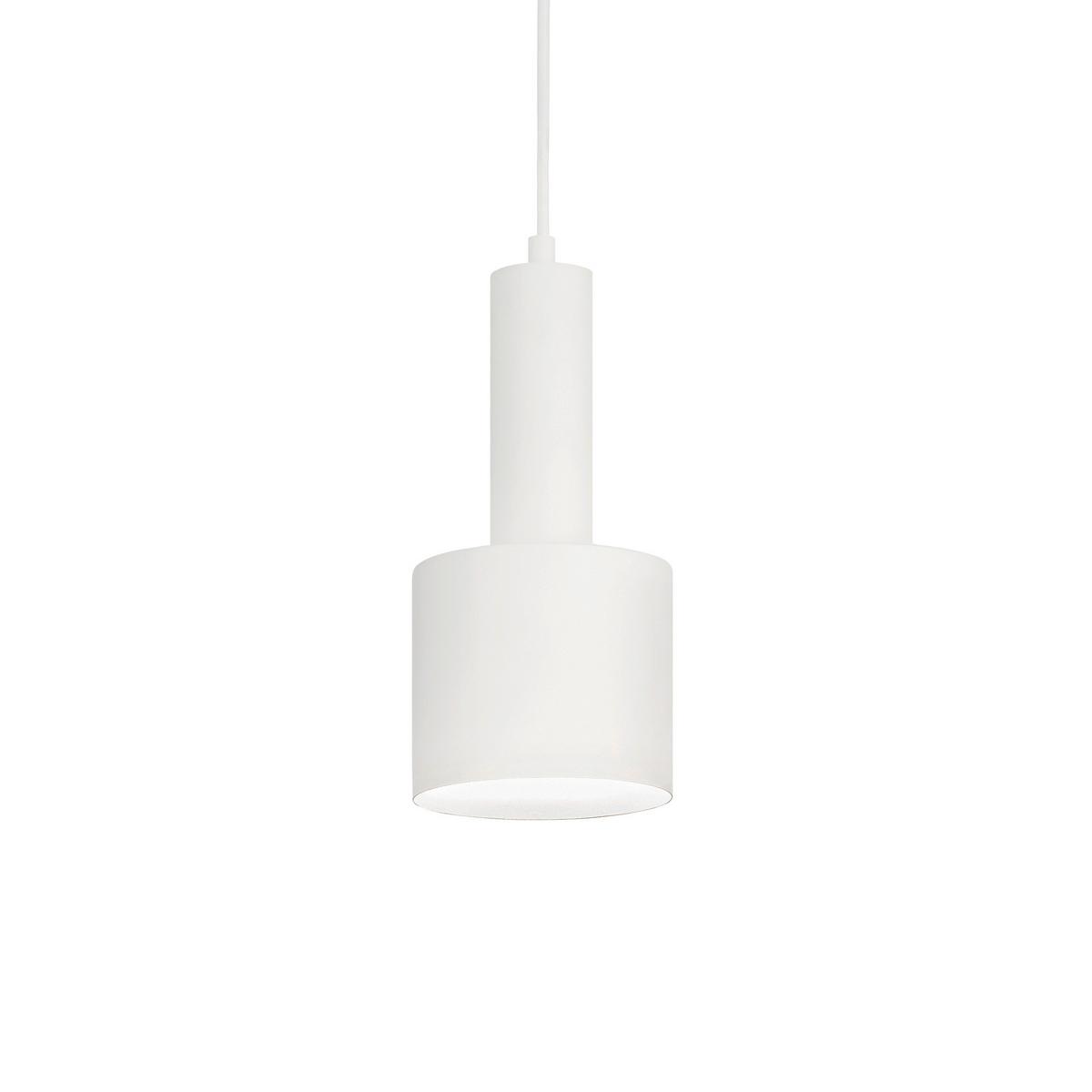 Hängeleuchte Holly H: 31/240cm 1-Flammig, Metall/weiß - Weiß, KONVENTIONELL, Metall (12/31/240cm) - Ideal Lux