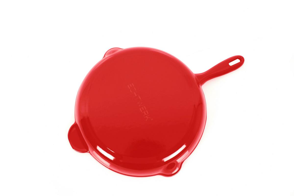 Bratpfanne Ew-Ge-1405r - Rot, Basics, Metall (42,5/27/4,5cm) - Echtwerk
