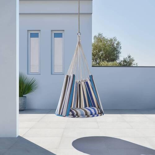 Závěsné Křeslo Funny - vícebarevná, Moderní, kov/textil (80/130/80cm) - Bessagi Garden