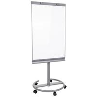 Whiteboard Multiboard - Silberfarben/Weiß, Basics, Kunststoff/Metall (65,5/133-190/60cm) - MID.YOU