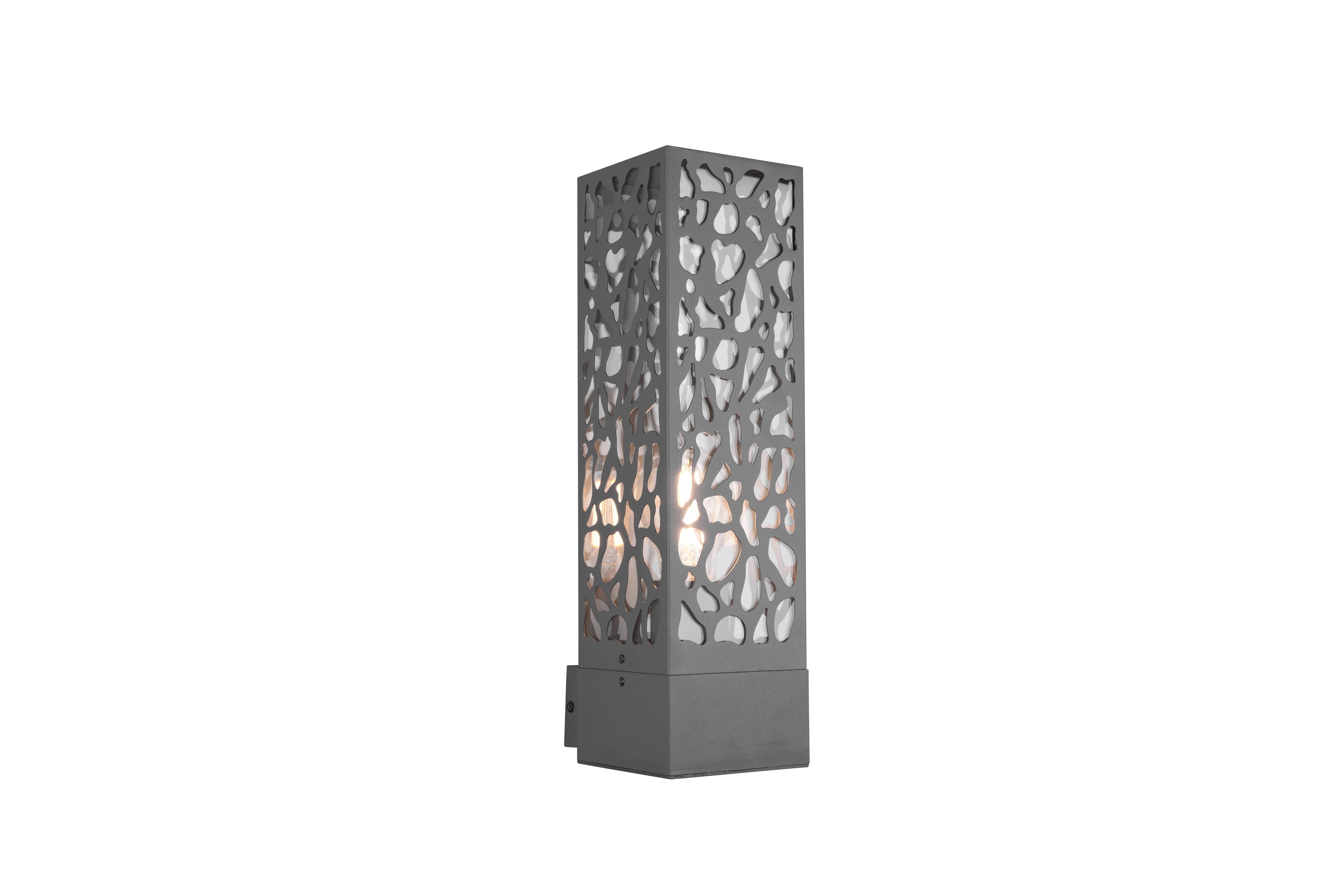 Wandleuchte Cooper 1-Flammig Outdoor - Anthrazit, LIFESTYLE, Metall (14/36/10cm) - Trio Leuchten