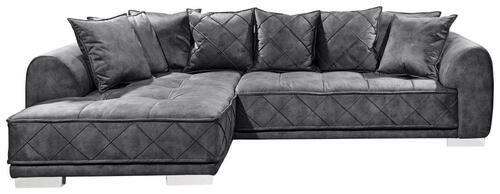 Ecksofa mit Flexibler Ottomane Sentina, Stoffbezug